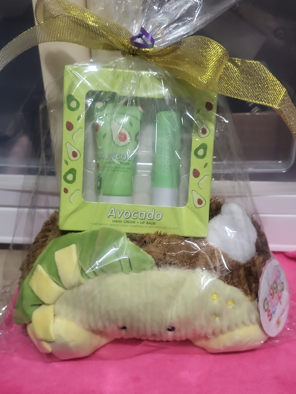 Avocado Hand Cream & Lip Balm Gift Set - Green